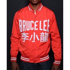 Roots‎ of Fight Bruce Lee Stadium Jacket Size XL Red Rare